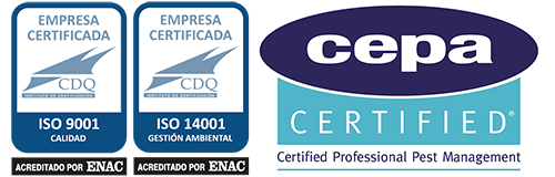 Control de Plagas Madrid Certificados ISOs y CEPA